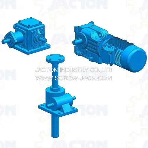 3D CAD Models of Screw Jacks Lifting Systems STP or STEP File Format Design Lifting Jack Platform
