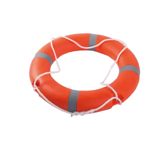 China supplier wholesale swimming 4.3kg  life ring with rope reflective high buoyancy lifebuoy