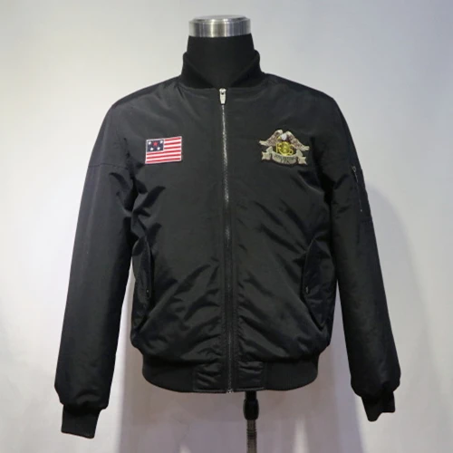 
Garment manufacturers wholesale cheap price Man winter jacket inner padded flight bomber jacket for men 