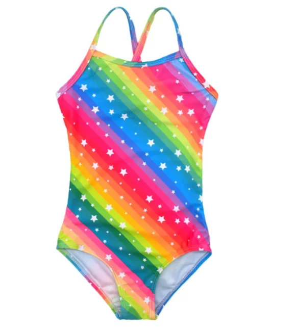 2022 kids swimwear kids bikini for little girls milk silk customized sequin swimsuit kids