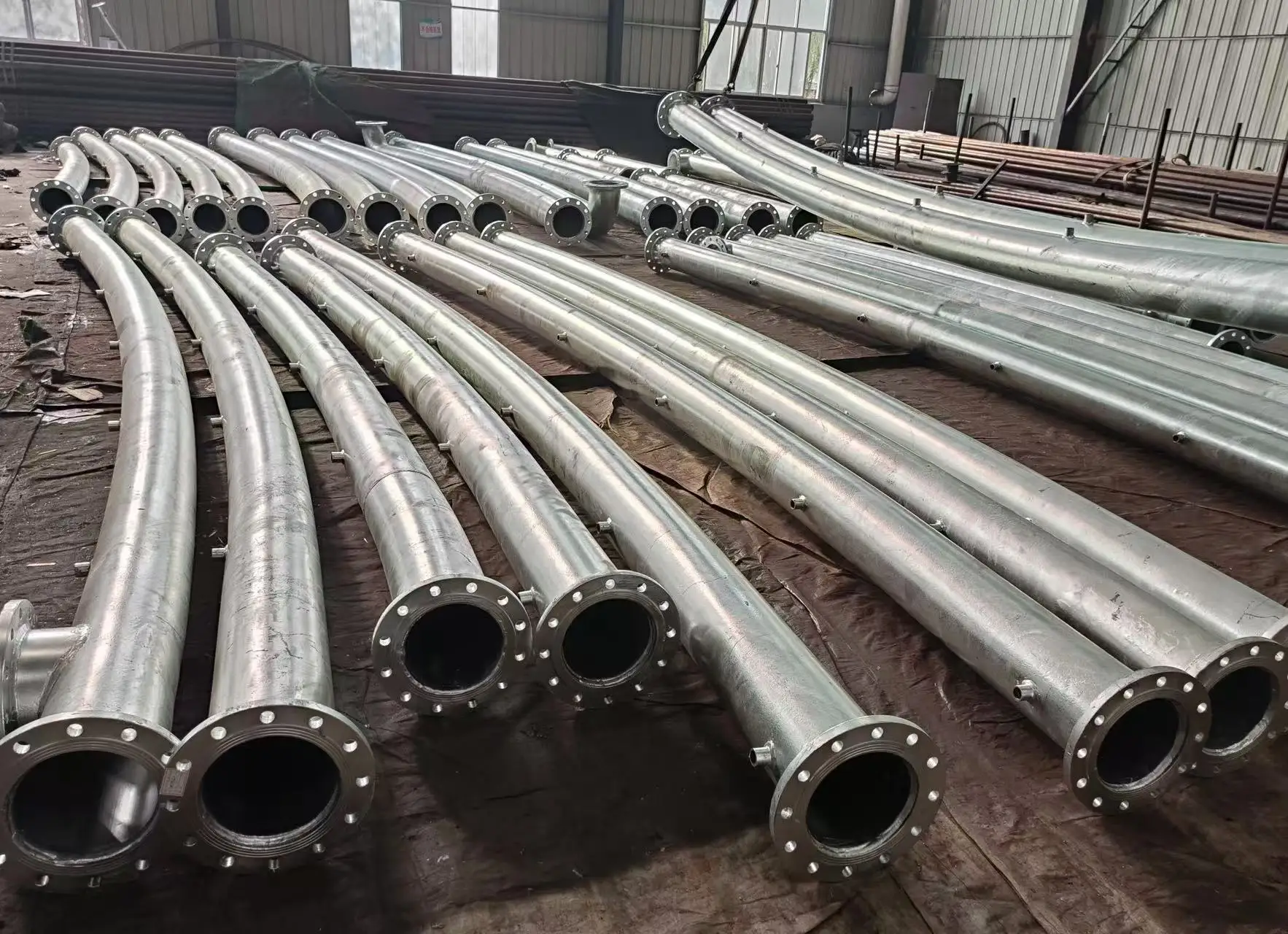 Stainless steel red plated fire sprinkler ring pipe