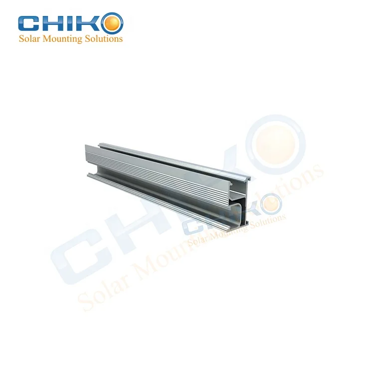 Home solar alu mounting rail / rail system 2100mm for pv module installation