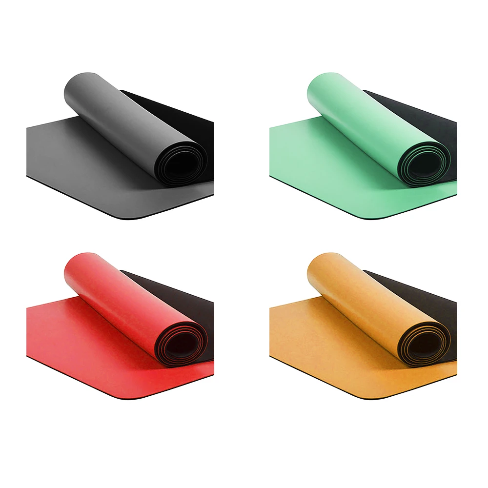 Yugland Custom Fitness Eco-friendly Position Line 4mm Rubber PU Yoga Mat