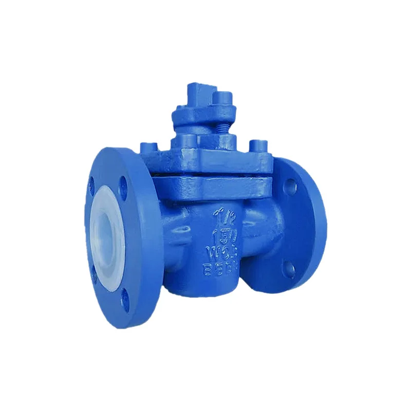 High Pressure And High Temperature Plug Valve X43F46-10C DN50 Flange Plug Valve SS304 Factory Direct Manual Plug Valve For Sale