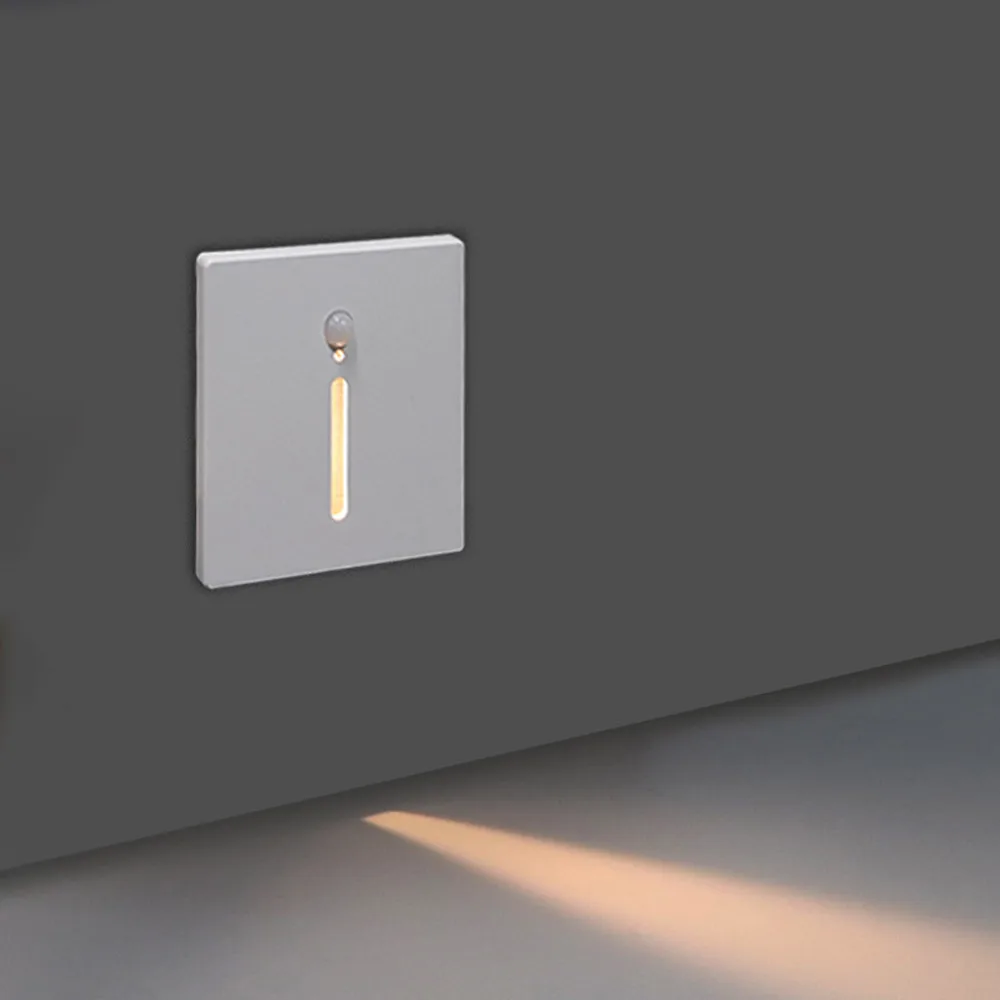 110V-240V 3000K/4000K Light Motion Sensor Indoor Aluminum Recessed Model 86 Footlight Floor Lamp