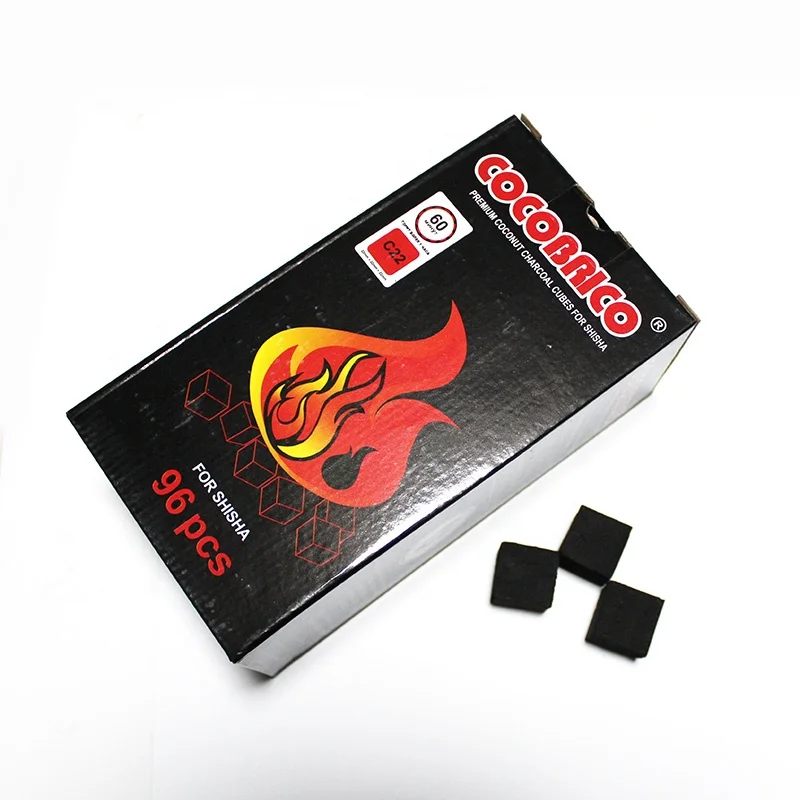 
Кубический кальян shishia уголь из кокосовой скорлупы, 25 мм 