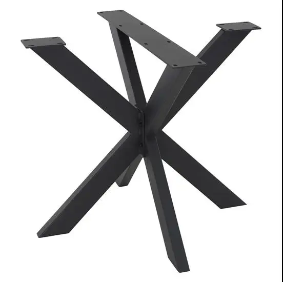 Table Legs Industrial Cast Iron Steel Frame X Shape Desk Office Bench Dinning Coffee Dining Furniture Metal for