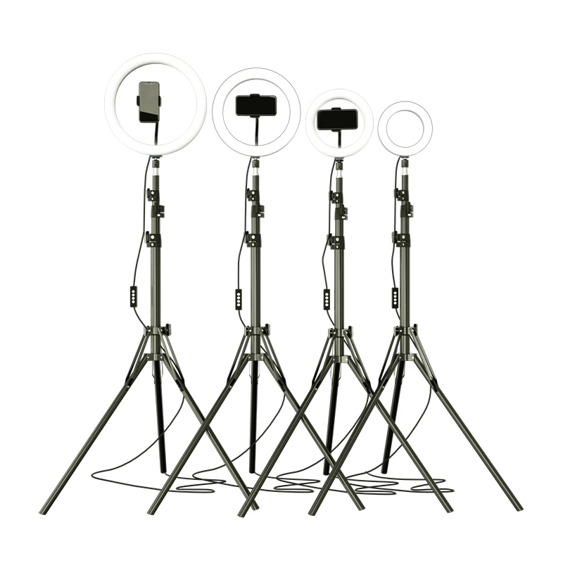 Dimmable 26 cm LED video ring light 10 inch with stand circle selfie ringlight for phone tik tok photographic Lighting