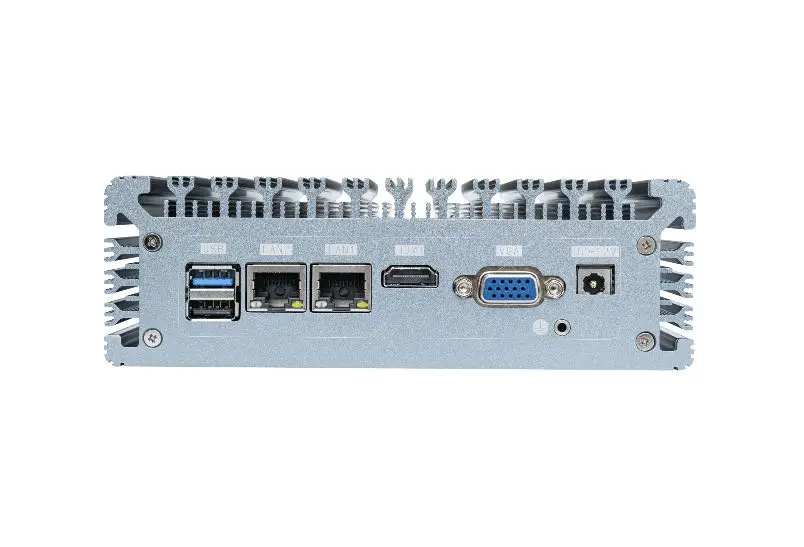 WANLAN Industrial small PC i3 processor 8GB RAM industrial computer fanless pc mini 2 lan dual serial COM port 1 lpt
