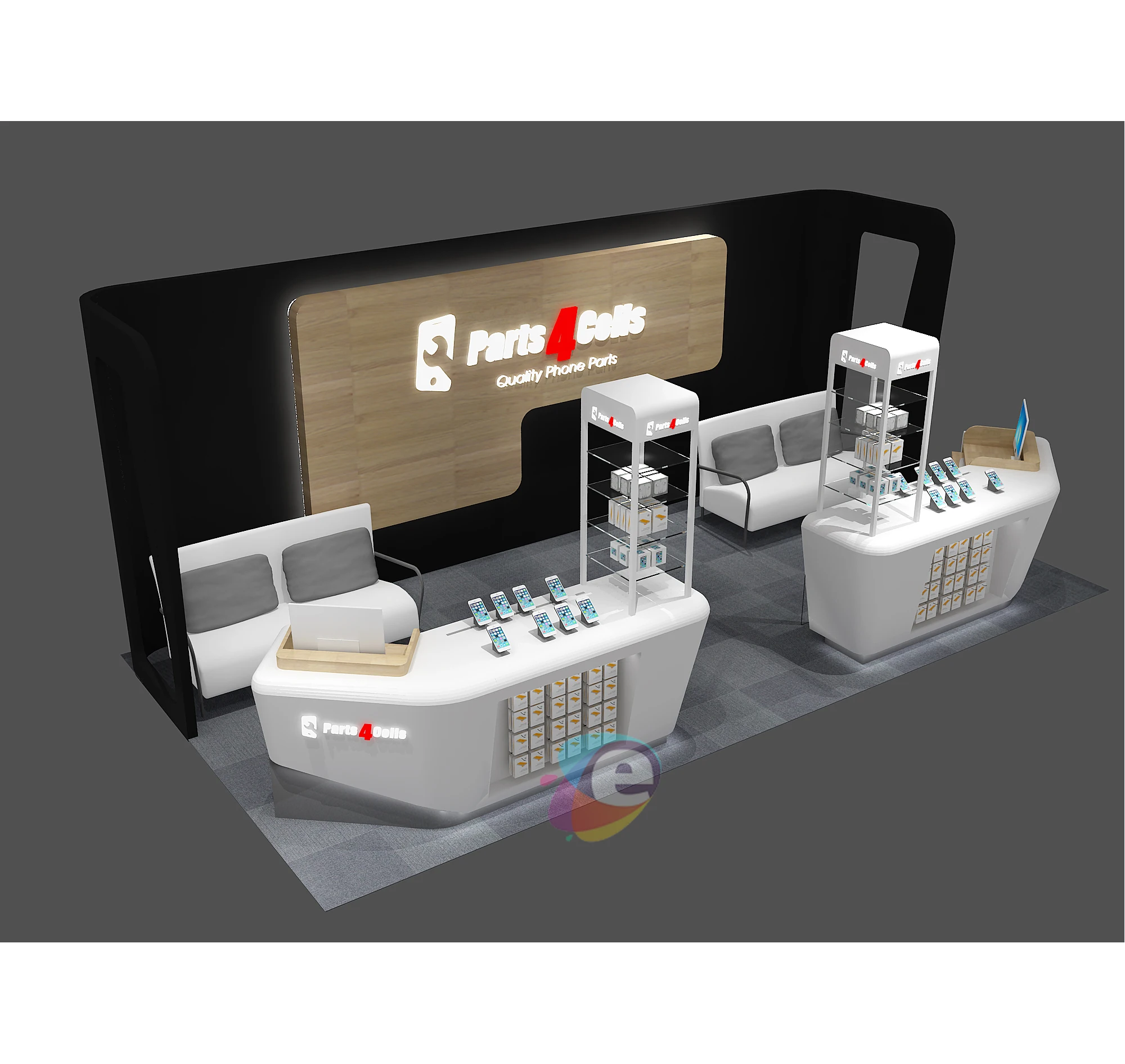 Раскладная стойка для мобильного телефона