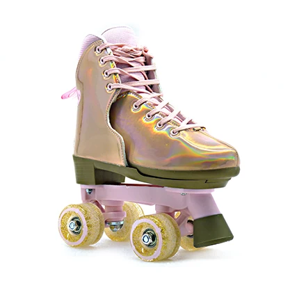  HS-Q005 Регулируемая Patines четырех рядные скейт роликовая обувь Роликовые 9506702000 пена + вельвет для детей: 4 лет EN13899 41 1*12 6*30