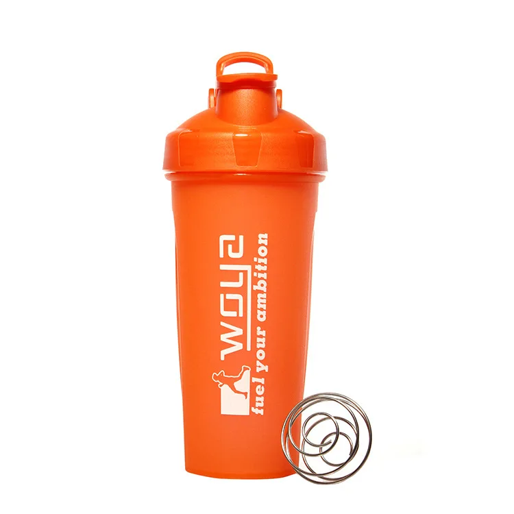 Wholesale Protein Shaker Cup Custom logo 750 ml plastic fitness workout water bottle with mixer ball
