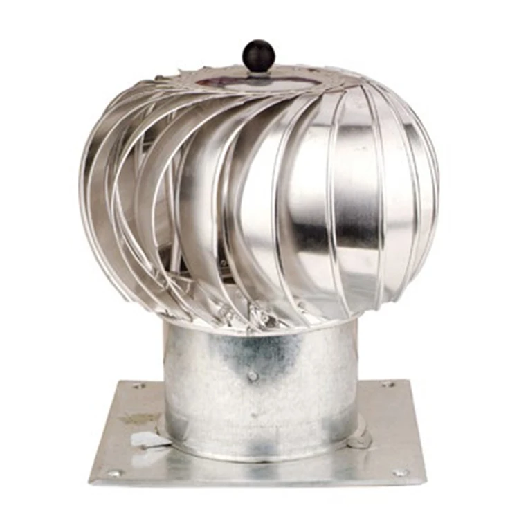 Factory Price HVAC Turbo Vent Warehouse Roof Ventilation Types Spinner Anti-Draft Chimney Cowl For Fan Cover