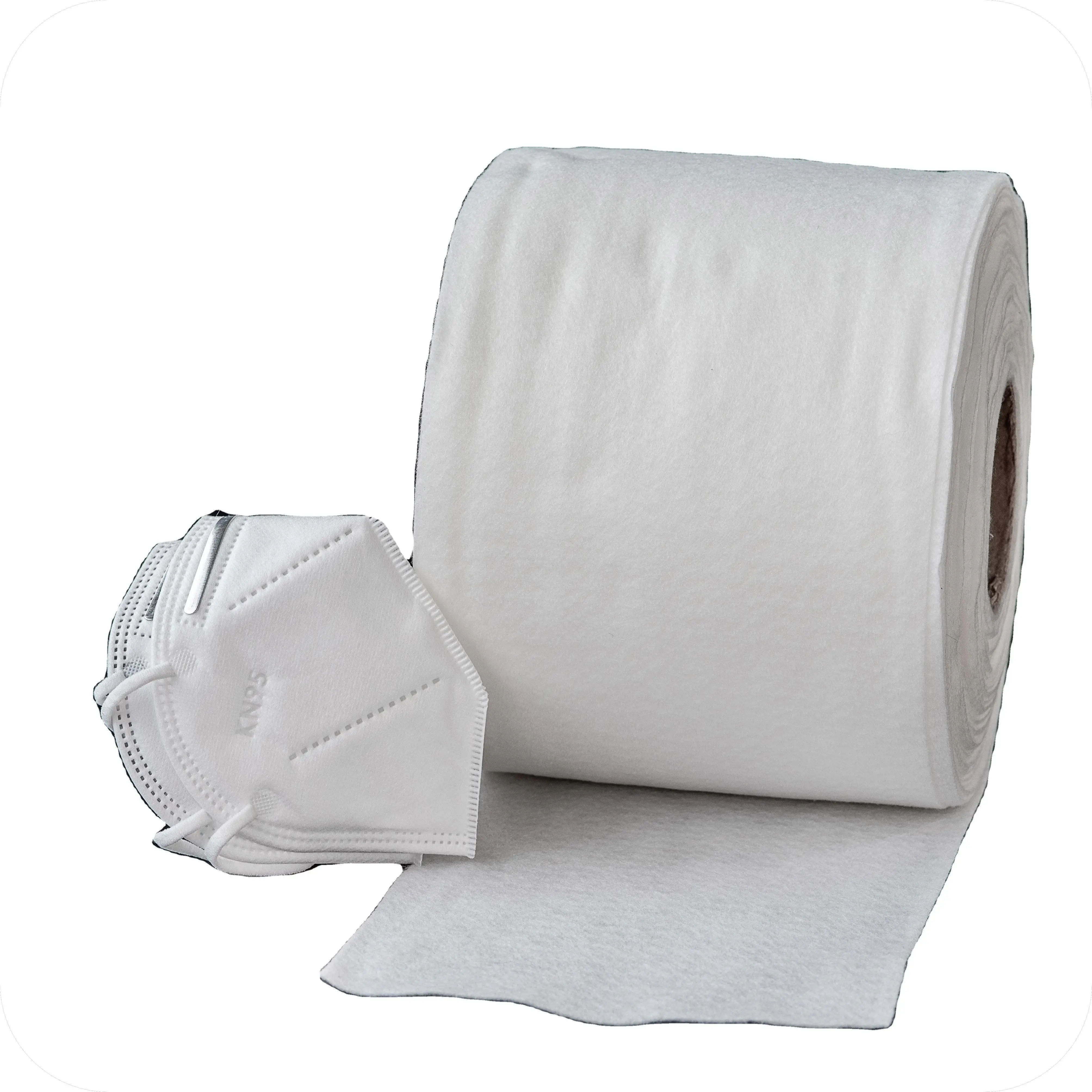 KN90 KN95 KN100 Meltblown  Polypropylene Non Woven Nonwoven Fabric  for KN90 KN95 KN100 face mask