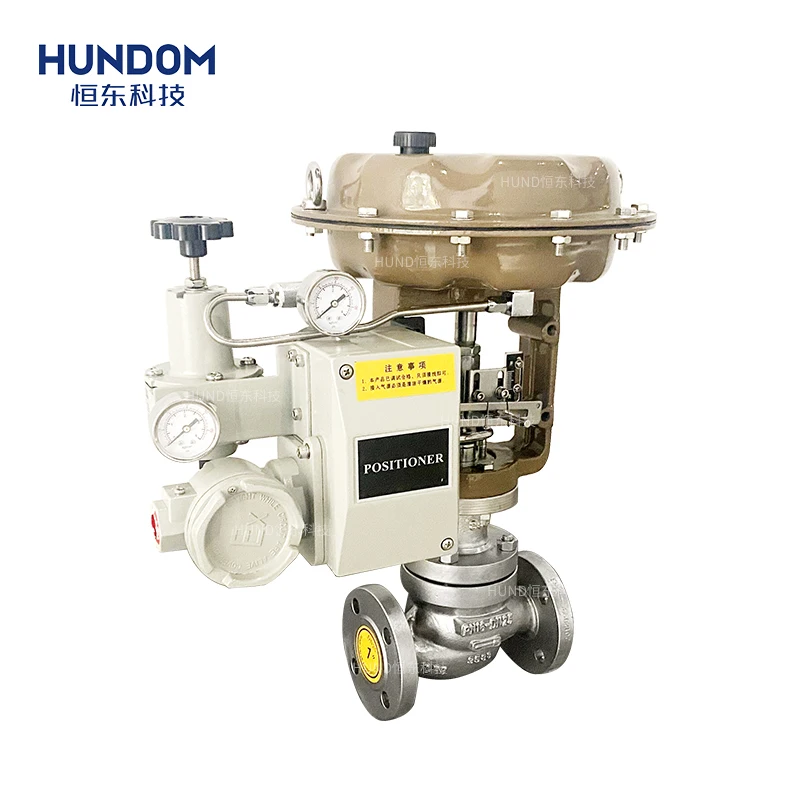 Stainless steel industry pneumatic pressure regulator single Single seated air pneumatic control valve