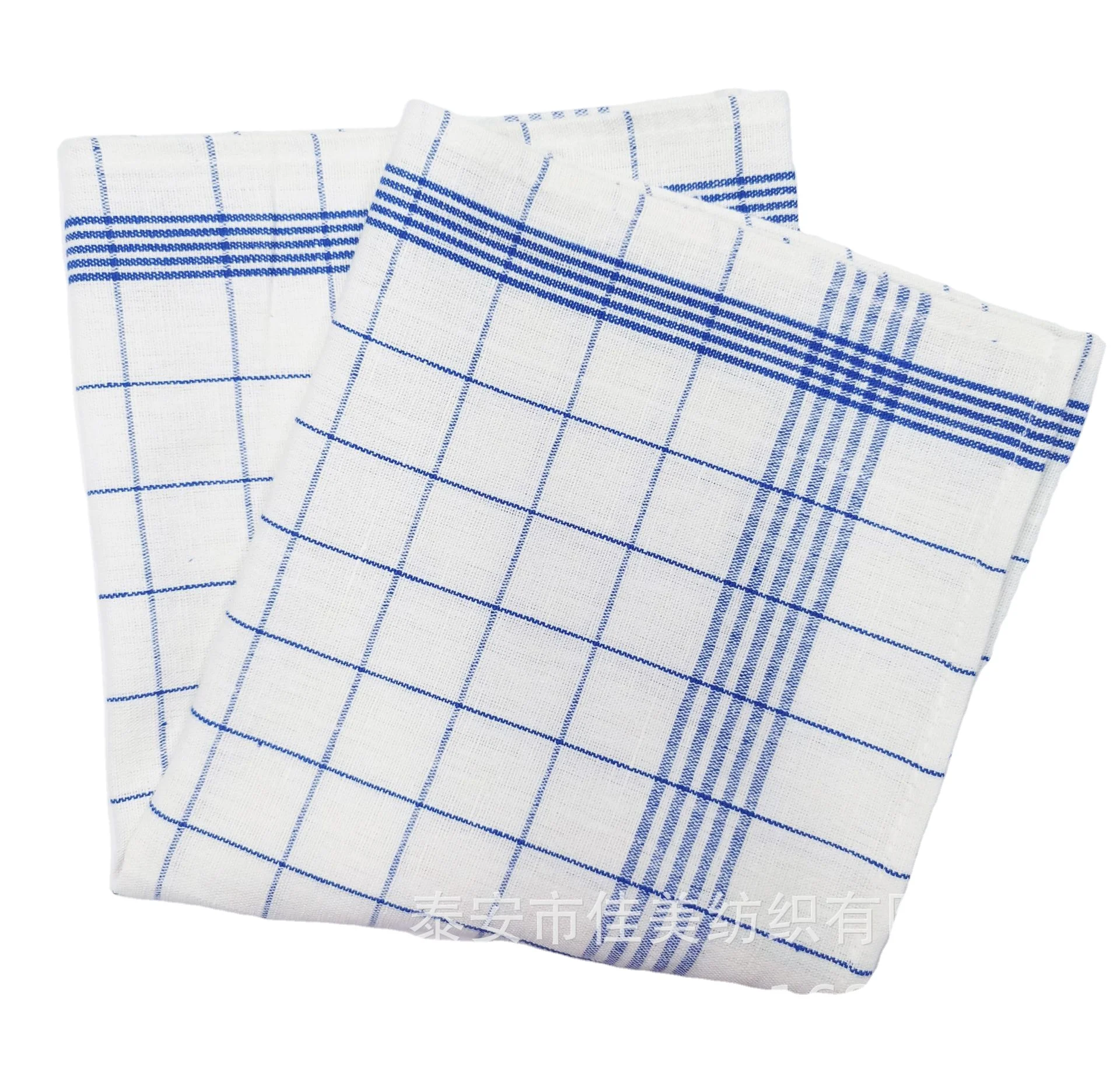 Wholesale factory direct blue 100% cotton dish kitchen tea towels