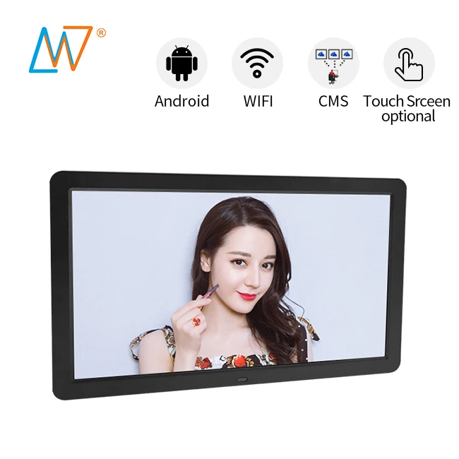 Indoor Use 21inch Wall Mounting Board Display Android Wifi 3g 4g Digital Signage Lcd Ad Screen