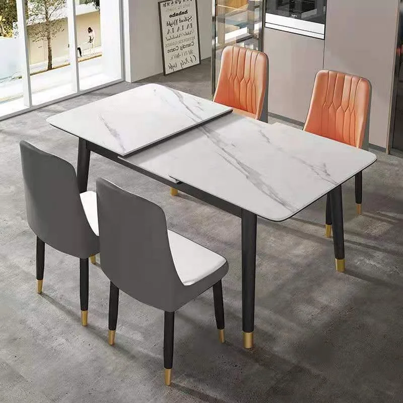 Factory wholesale modern simple slate table small family convertible folding table chair