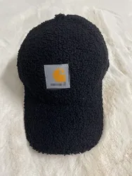 Trendy Famous Brand Cloth Label Lambswool 6-Panel Hat Baseball Solid Color Caps Sport Hats for Women