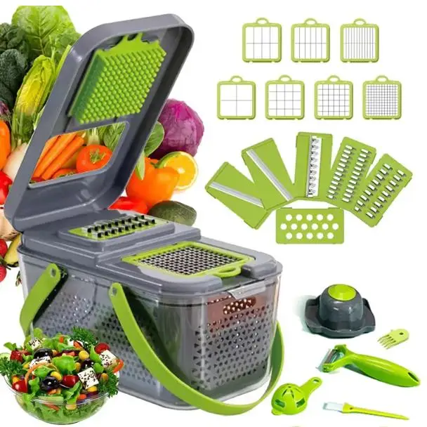 New Type of Vegetable Chopper 22 in 1 Multifunctional Vegetable Slicer Fruit and Vegetable Chopper