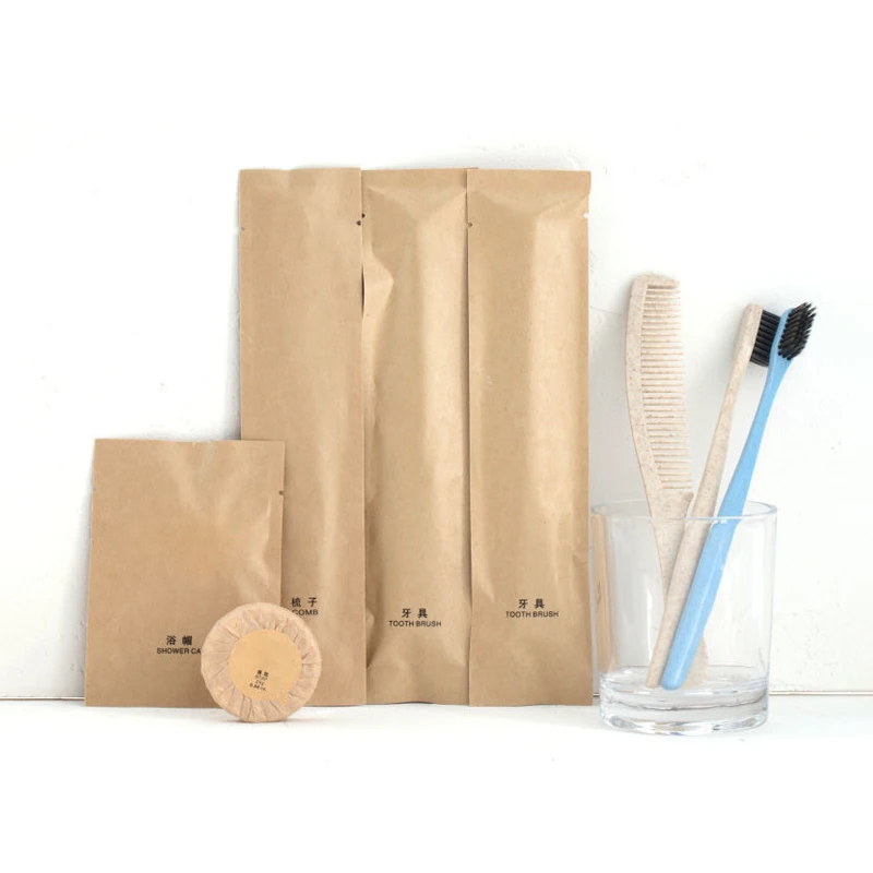 Экологичный набор для ухода за зубами из пшеничной соломы