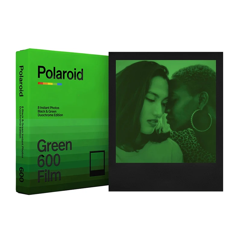 NEW 8 sheet Polaroid Originals Instant 600 Film Black& Green duochrome limited edition For i-type /polaroid Lab Vintage /Camera