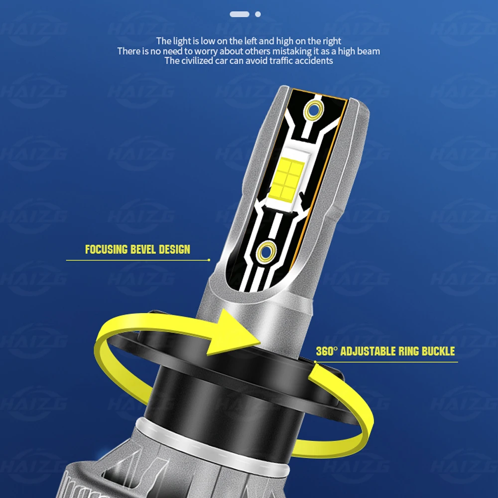 HAIZG Auto lighting system car headlights leds motorcycle lamp H4 led high power led headlamp car