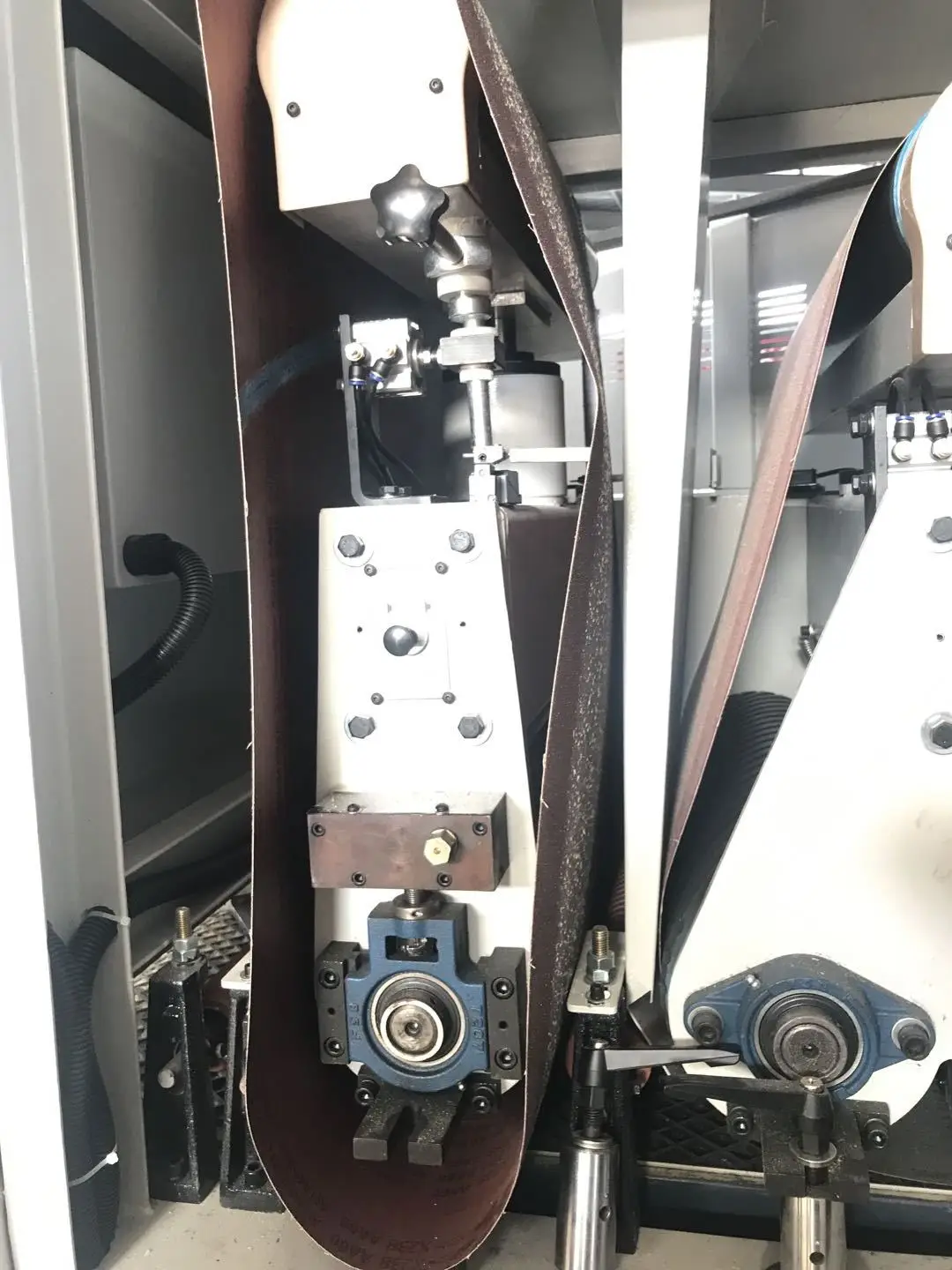 ZICAR 100cm width wild belt sander sanding  machine with two stations wood sander for mdf solid board  lijadora de madera