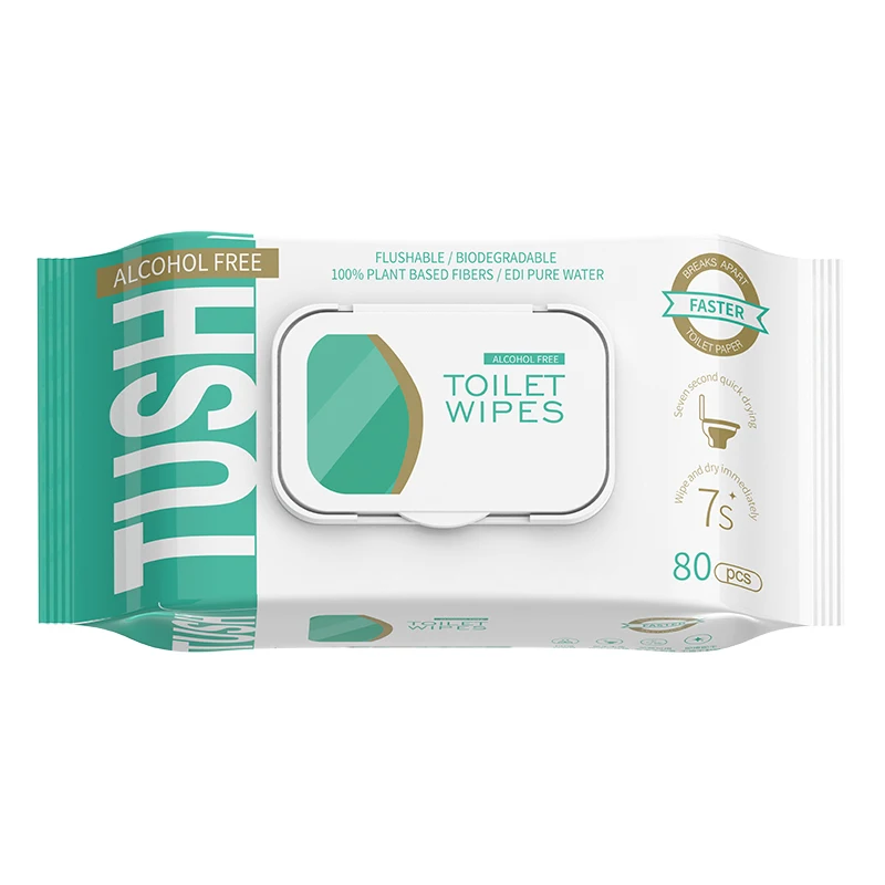 Adult disposable wet wipes for disposable household flushable adult toilet paper for cleaning and hygiene wet toilet paper