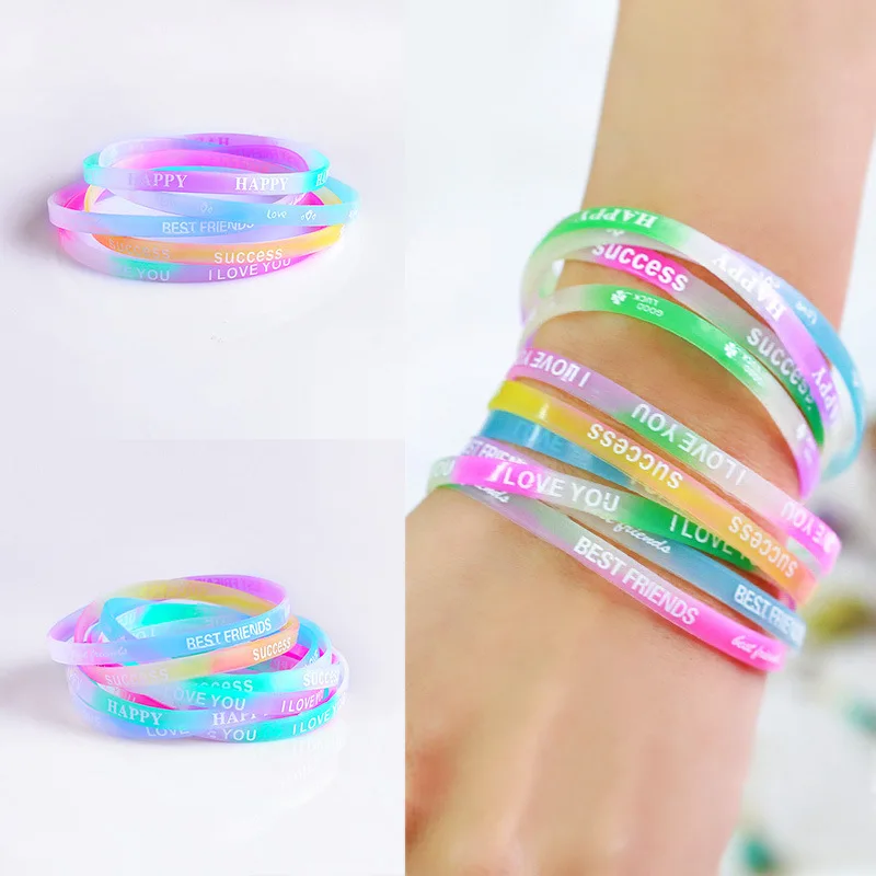 Custom Candy Rubber Silicone Slap Bracelet Silicone Wristband Bracelet as Promotional Gift (62390112117)