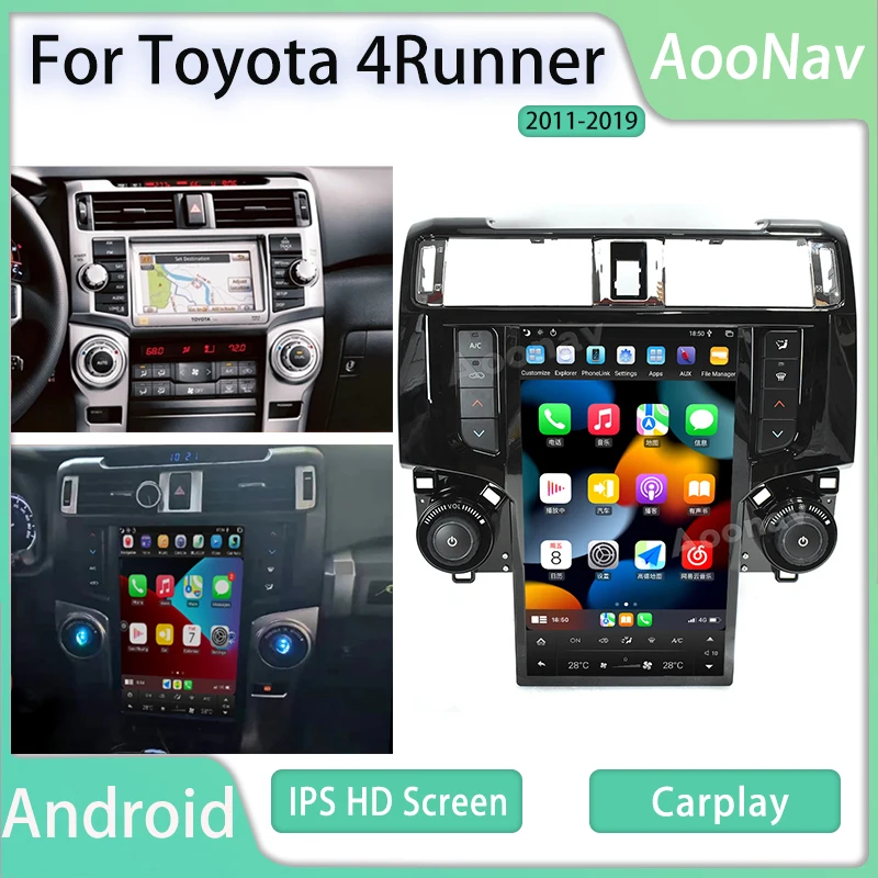 13.6 inch Android Screen Car Radio For Toyota 4Runner  2011 2012 2013 2014 2015 2019 Multimedia Unit autoradio Stereo receiver