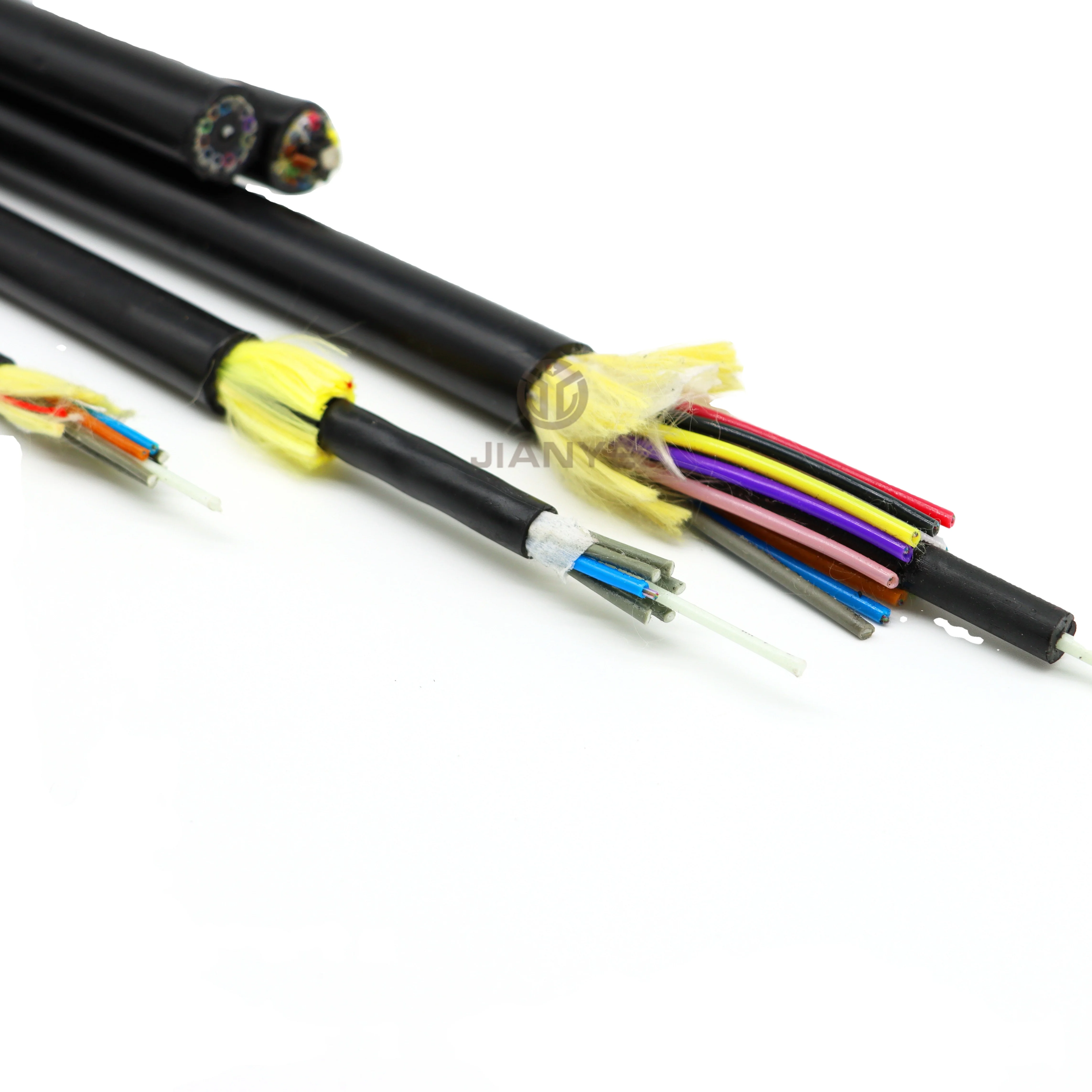 ADSS Outdoor Communication All Dielectric Self Supporting Single Mode adss fiber optic cable for Aerial