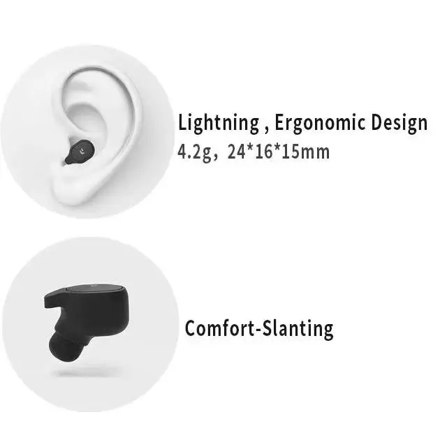 Peiko Translator Earphone Real Time 50 Languages Device Voice Wireless Generation2 PEIKO translation earbuds earphone