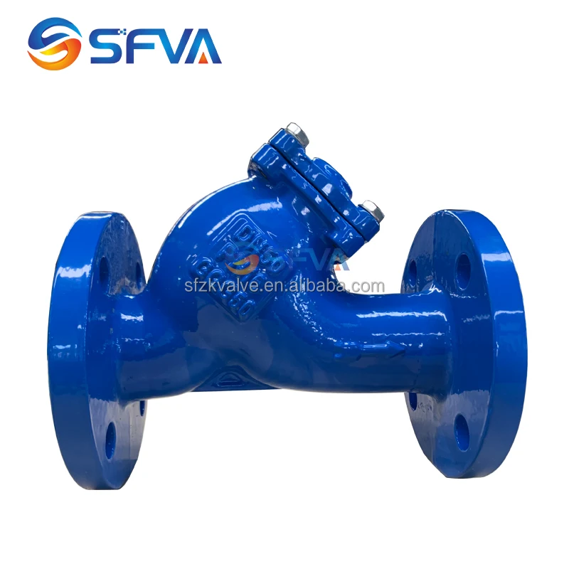 SFVA BRAND GOOD QUALITY GGG50 PN16 DIN F1 Ductile iron DN100 DN150 y type strainer