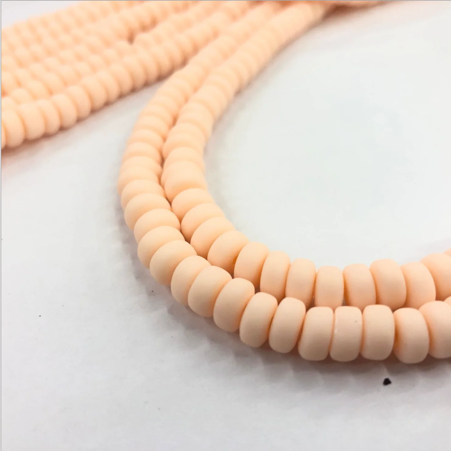 Wholesale Colorful Clay Abacus Beads for DIY Bracelet Necklace Jewelry Candy Accessories