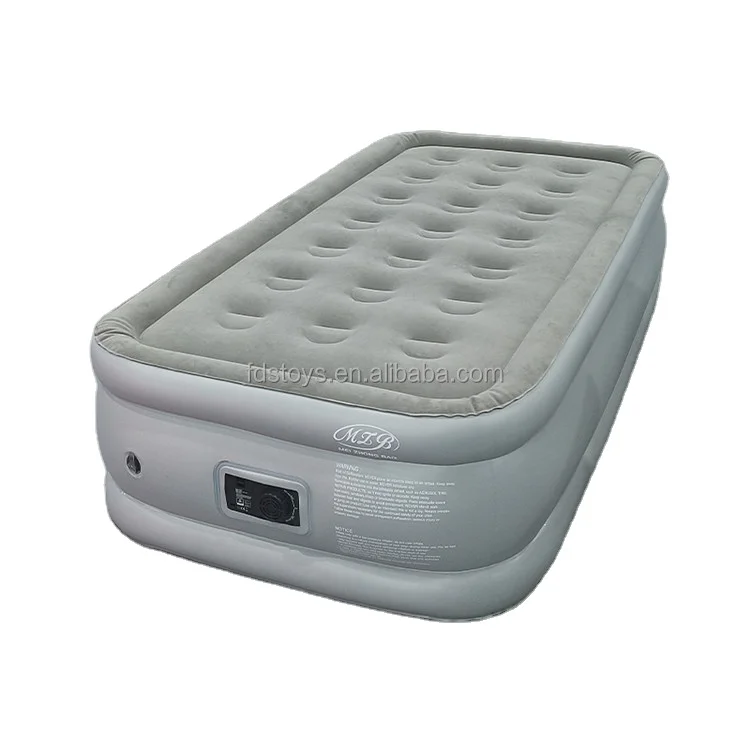 New Inflate Air Mattress with Built-in Pump -  Large Queen Size Inflatable High Mattress Air Bed for Camping