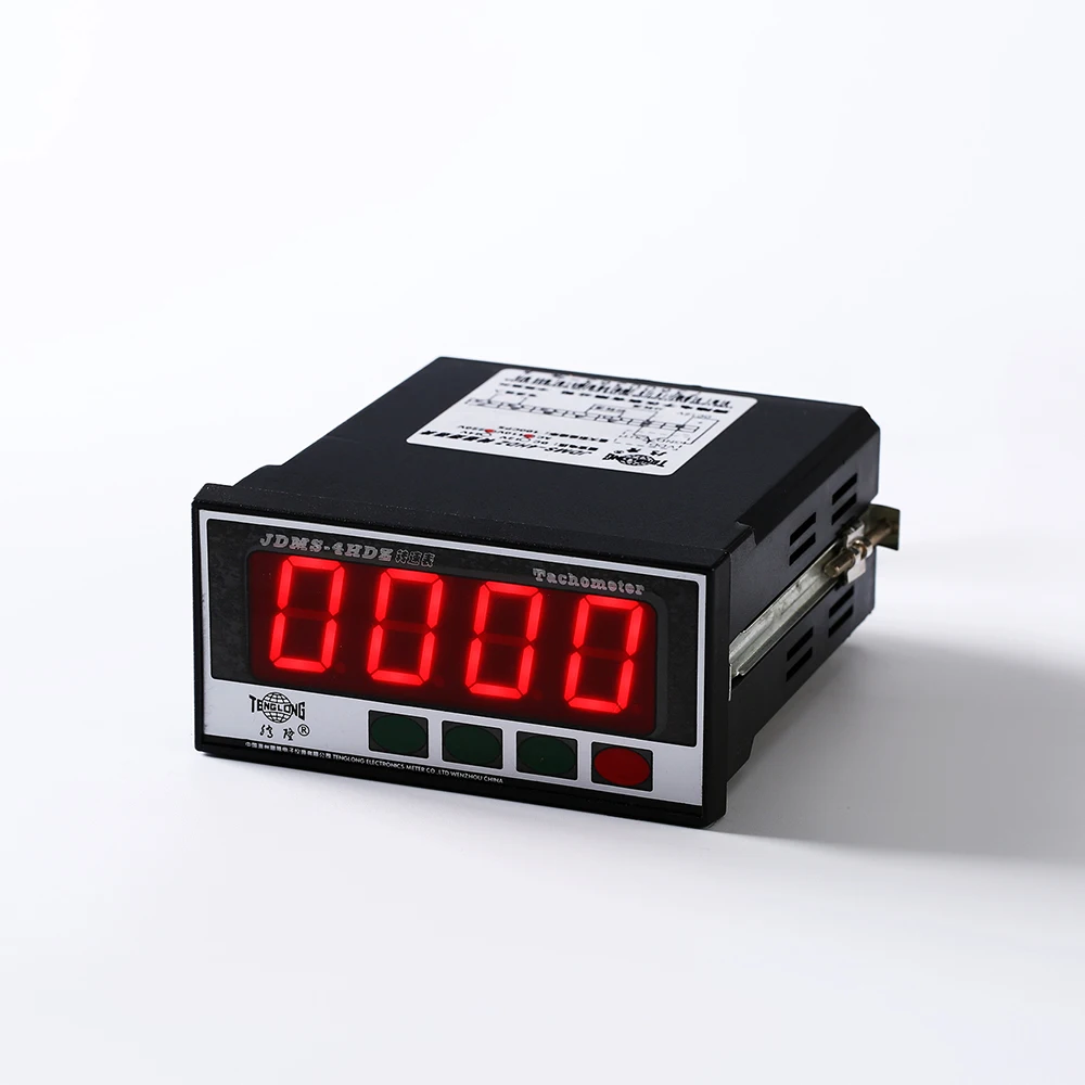 110V-220V 300 Times/sec 4 Digits LED Electronic Digital RPM Meter Tachometer