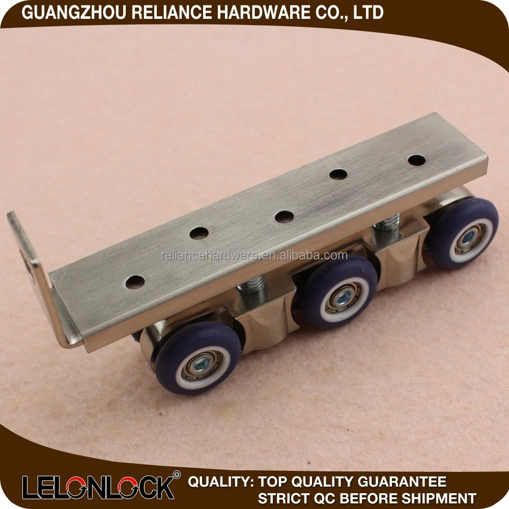 Heavy duty 70-100 kg hanger door wheel door roller, wood door rollers sliding roller 8 wheels