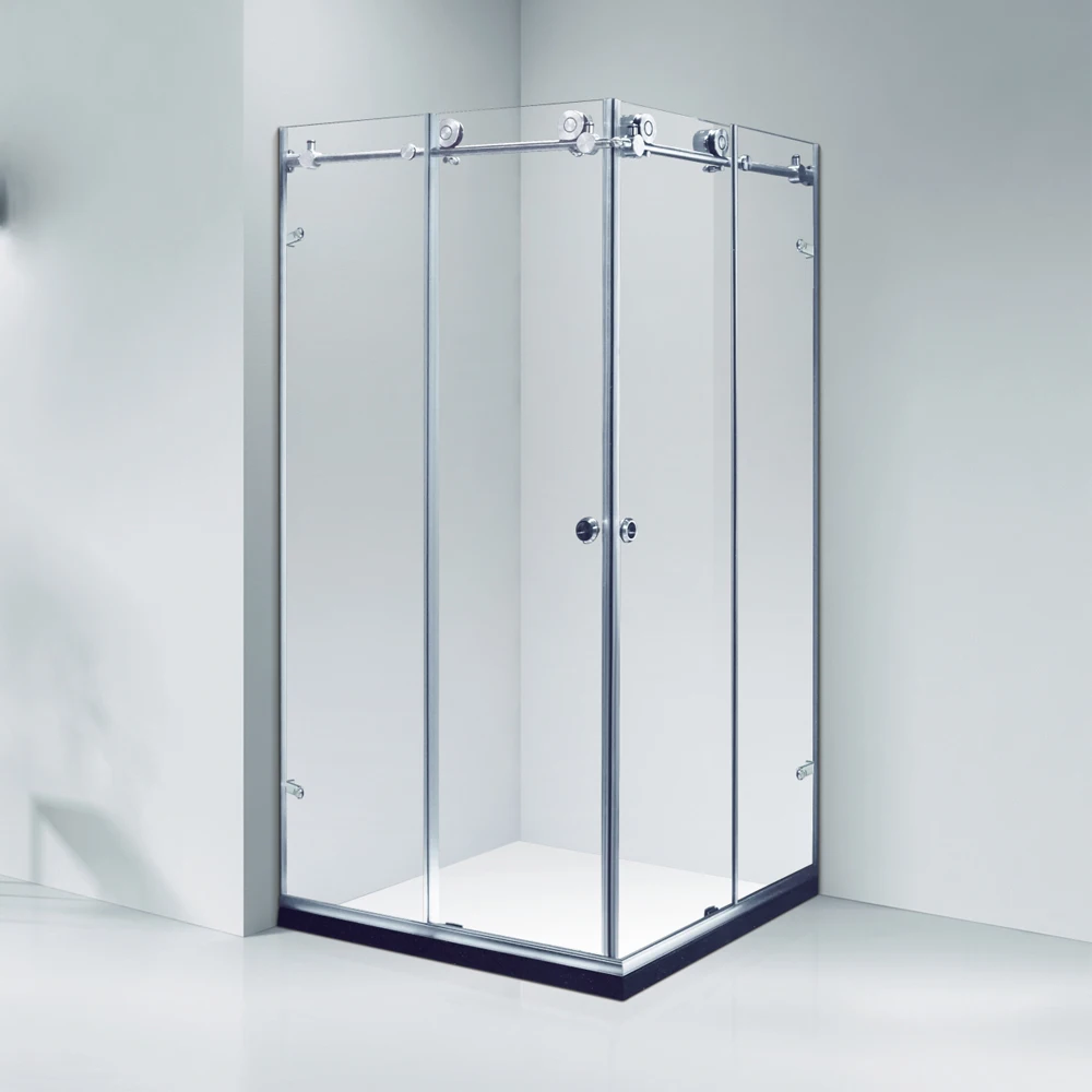 Hot Sale KT8012 Square Sliding Dubai Luxury Bath Glass Bathroom Sex Shower Door