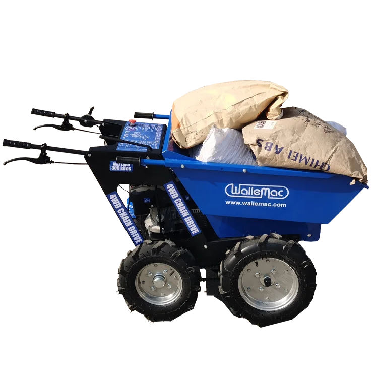 Top quality Compact Engine Powered Wheel barrow wheeled mini dumper mini crawler track chassis dumper truck