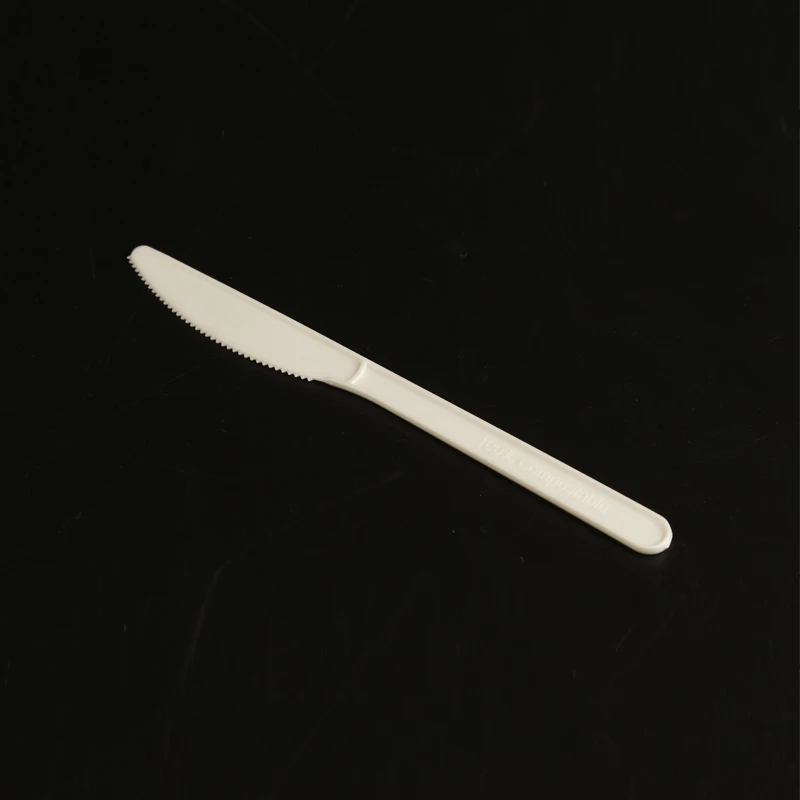 ECO Friendly Disposable Bio Cornstarch PLA Wheat Straw CPLA Biodegradable 100% Compostable Cutlery Set