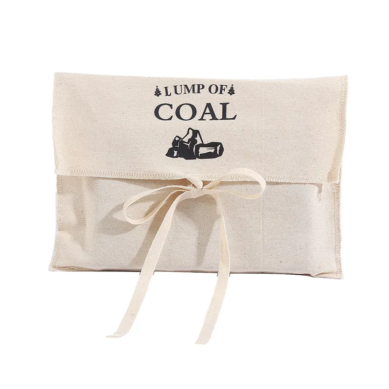 Costom Logo Printing White Envelope Cotton Canvas Clothes Pillow Pouch Bag With Cotton Bow Envelope Dust Pouch