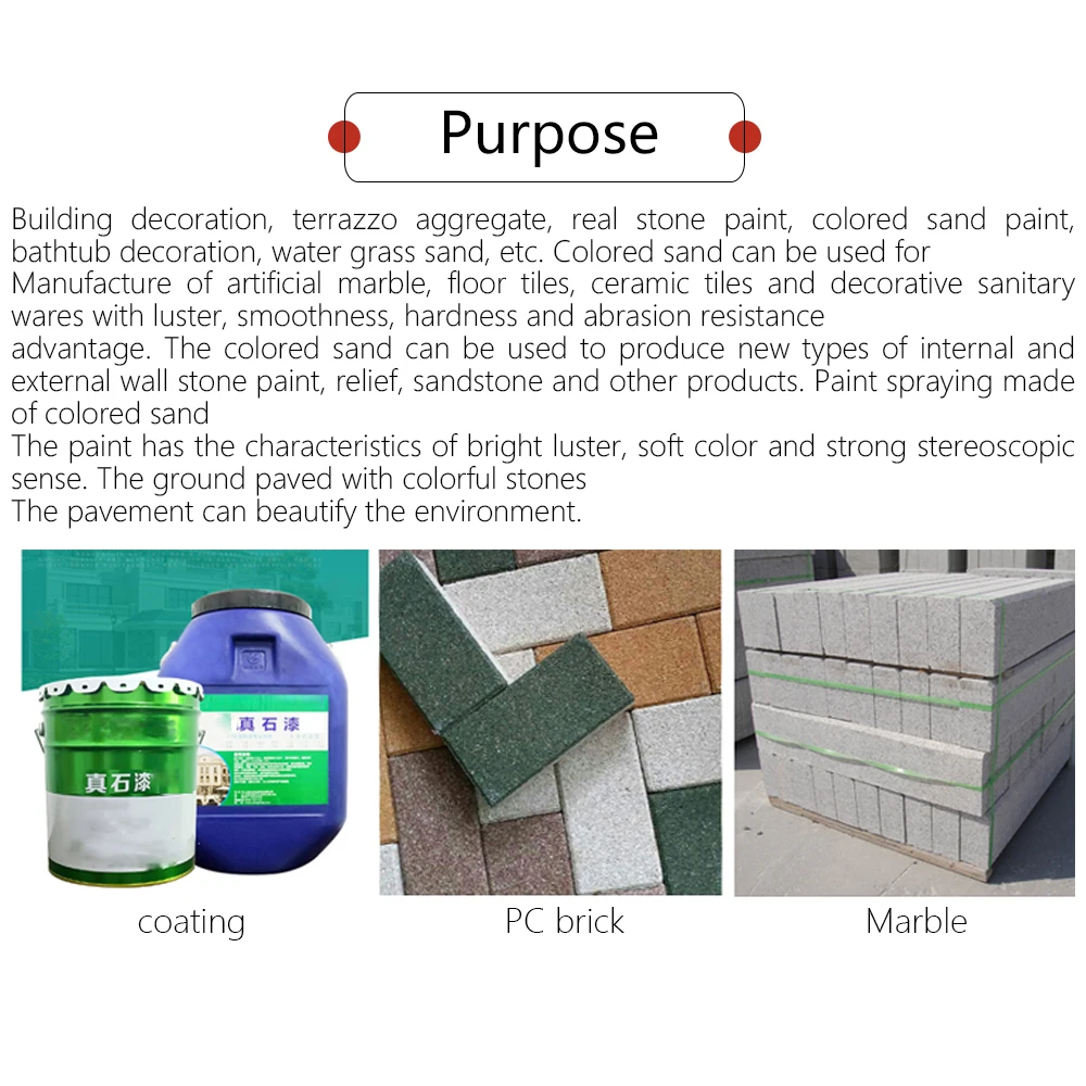 The Supplier Supplies 10-20 Mesh PC Permeable Brick Exterior Wall Coating With Natural Color Sand For Building