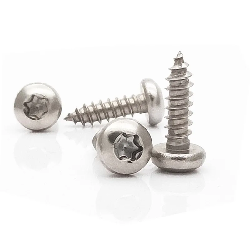 Factory Wholesale Price ST3.9 ST4.8 Stainless Steel Thread Forming Security Torx Button Head Self Tapping Screw