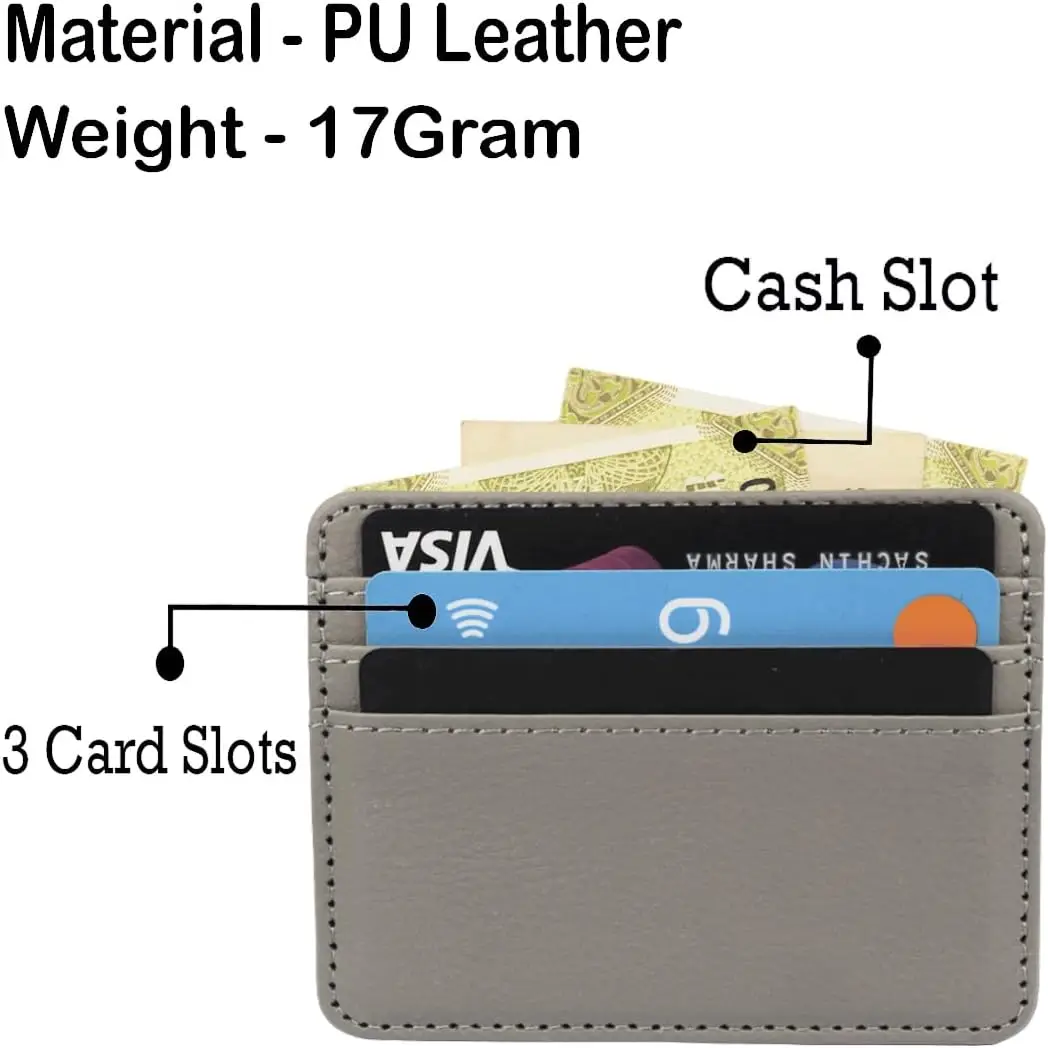 2024 Simple Luxury Fashion Custom Credit Card Wallet Waterproof Card Holder PU PVC Leather Card Wallet