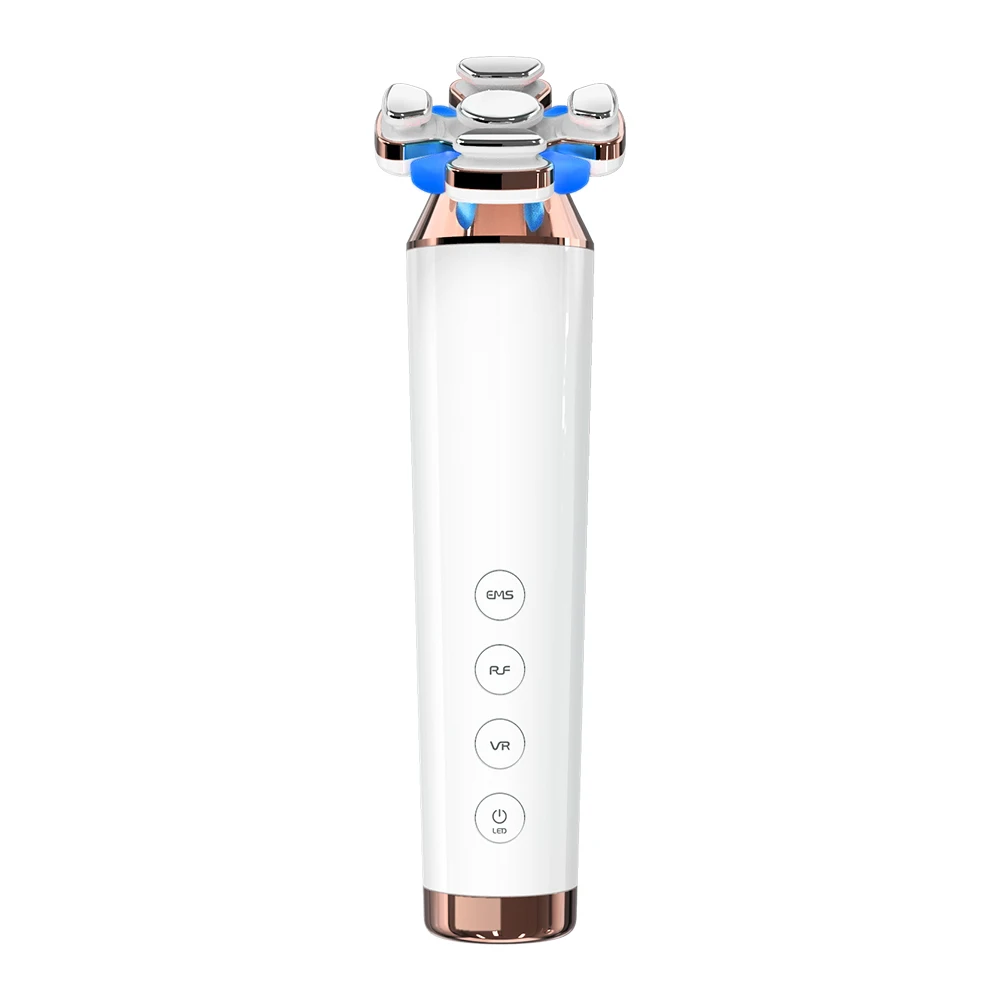 Beauty Skin EMS Toning Facial Lifting Red Light Therapy Light Whitening Vibrator Face Massager Facial Anti Winkle Device