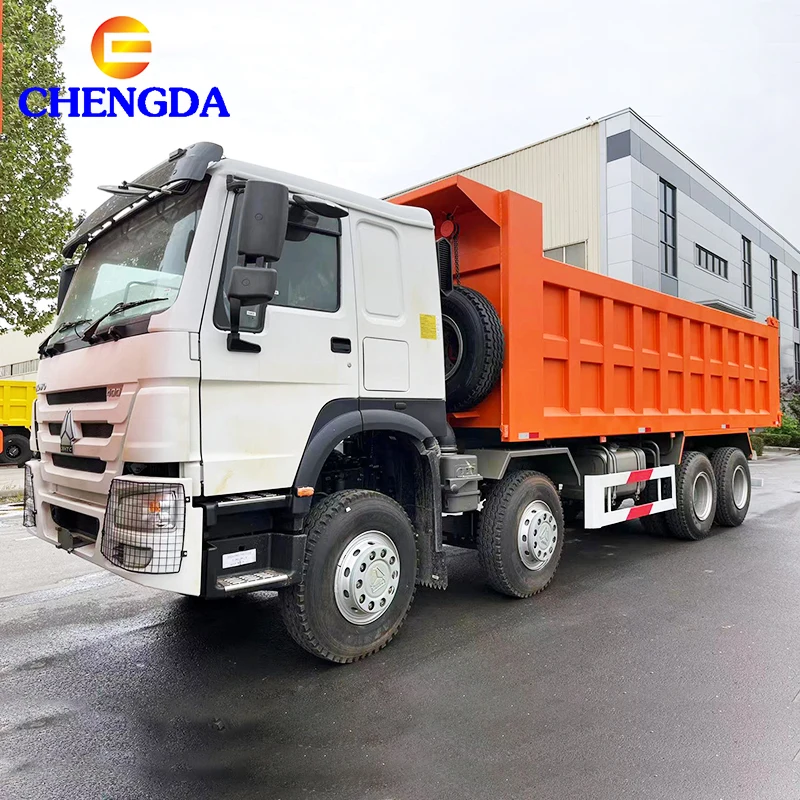 Factory Sale 2016-2024 Sinotruk Used 6x4 8x4 RHD Tipper Trucks 10 12 Wheeler 30 Ton 371hp 375hp 380hp Howo Dump Truck