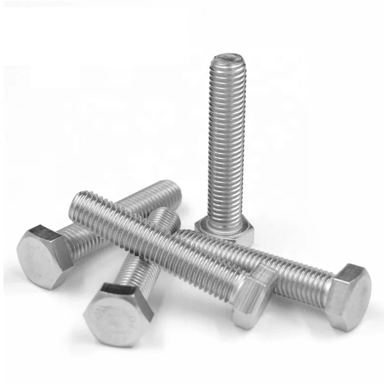 M4/M5/M6/M8/M10 DIN 931/DIN 933 Stainless Steel  Hex Head Bolt
