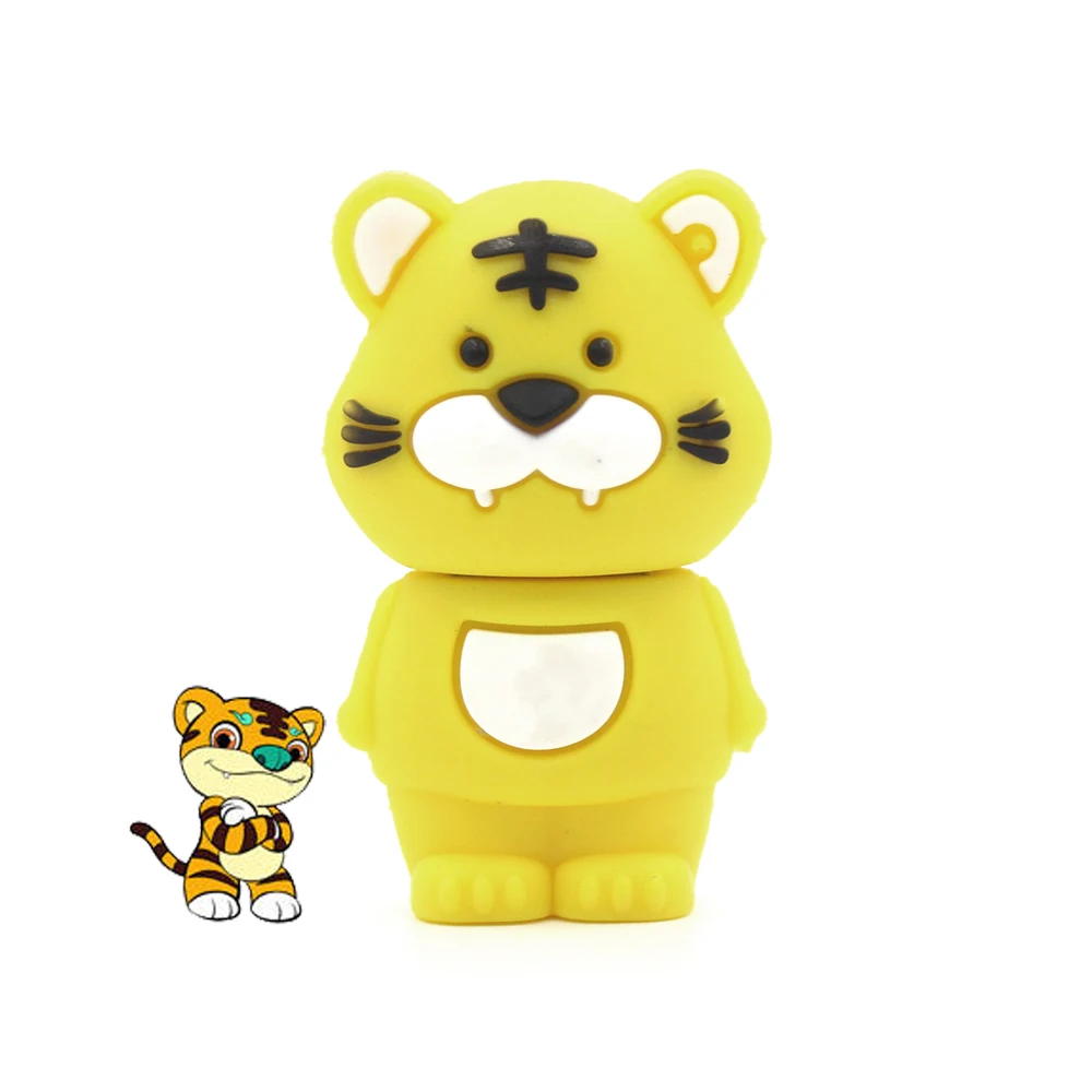 Cartoon Tiger Usb Flash Drive Disk Animal Dog Rabbit Horse Monkey Memory Stick Mouse Pendrive Pig Cattle Pen drive 8GB   Dragon