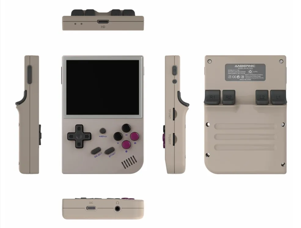 Hot sales RG35xx 3.5 Inch retro portable handheld Game console wireless and wired gamepad  connection support with Linux system